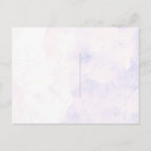 Niedliche Hydrangea Wedding Entree Choice RSVP Car Einladungspostkarte (Rückseite)