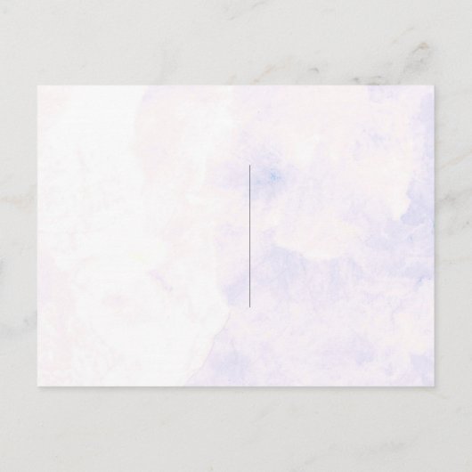 Niedliche Hydrangea Wedding Entree Choice RSVP Car Einladungspostkarte (Rückseite)