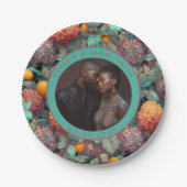 Niedliche Hydrangeas-Teller für einfache Hochzeits Pappteller (Vorderseite)