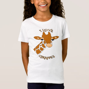 Niedliche i-Liebe-Giraffen T-Shirt