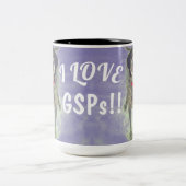 Niedliche i-Liebe GSPs (deutsche kurzhaarige Zweifarbige Tasse (Mittel)