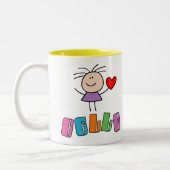 Niedliche i-Liebecello-Tasse Zweifarbige Tasse (Links)