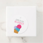 Niedliche Ice Cream Thema Geburtstagsparty Geschenkanhänger (Beispiel)