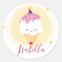 NIEDLICHE ICECREAM CONE kawaii Illustrationssprink