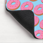 Niedliche Iced Doughnut - Rosa Mattierte Ringe mit Mousepad (Ecke)