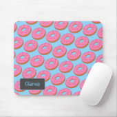 Niedliche Iced Doughnut - Rosa Mattierte Ringe mit Mousepad (Mit Mouse)