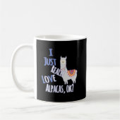 Niedliche ich einfach nur wirklich Alpacas Liebe,  Kaffeetasse (Links)