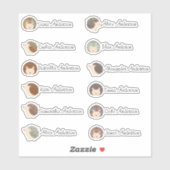 Niedliche Igel benutzerdefinierte Aufkleber mit me (Blatt)