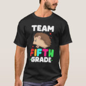 Niedliche Igel der fünften Klasse Matching Student T-Shirt (Vorderseite)