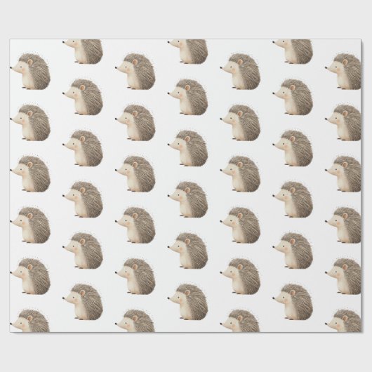 Niedliche Igel Geschenkpapier (Flach)