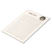 Niedliche Igel Geschlecht neutrale Beige Brown Kid Notizblock (angewinkelt)