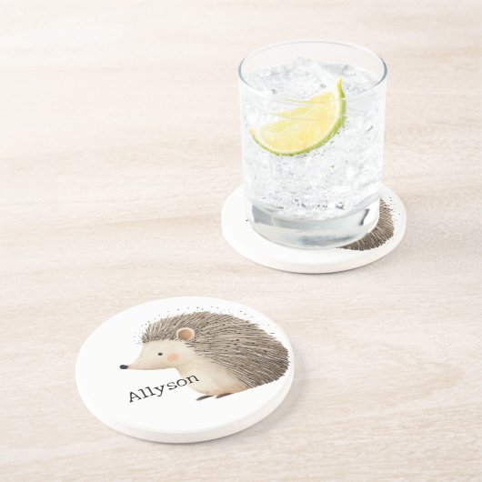 Niedliche Igel Getränkeuntersetzer (Seite)