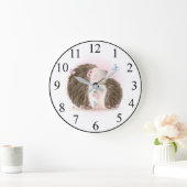 Niedliche Igel Große Wanduhr (Zuhause)