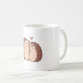 Niedliche Igel in der Liebe Kaffeetasse (VorderseiteRechts)