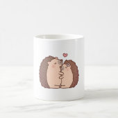 Niedliche Igel in der Liebe Kaffeetasse (Mittel)
