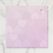 Niedliche Igel in der Liebe Vielen Dank Geschenkanhänger (Rückseite)