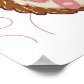 Niedliche Igel-Kawaii-Sammlung Poster (Ecke)