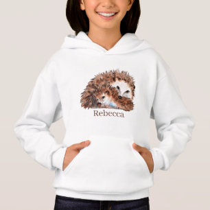 niedliche Igel-Liebhaber tragen den Namen Hoodie
