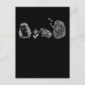 Niedliche Igel Postkarte (Vorderseite)