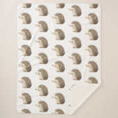 Niedliche Igel Sherpadecke (Vorderseite)