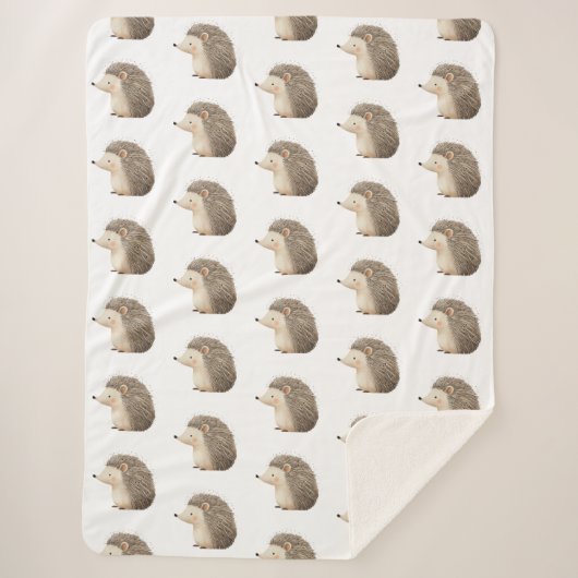 Niedliche Igel Sherpadecke (Vorderseite)