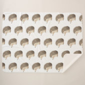 Niedliche Igel Sherpadecke (Vorderseite (Horizontal))
