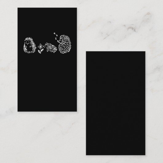 Niedliche Igel Visitenkarte (Vorne/Hinten)