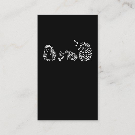Niedliche Igel Visitenkarte (Vorderseite)