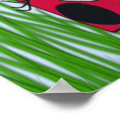 Niedliche Illustration der Familie Ladybug Poster (Ecke)