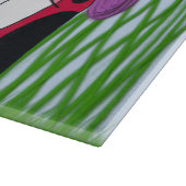 Niedliche Illustration der Familie Ladybug Schneidebrett (Ecke)