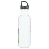 Niedliche Illustration der Familie Ladybug Trinkflasche (Rückseite)