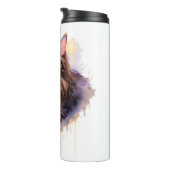 Niedliche Illustration der Katzenklammer Thermosbecher (Nach rechts gedreht)