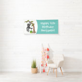 Niedliche Illustration des Baby Gorilla Cartoon Banner (Insitu)