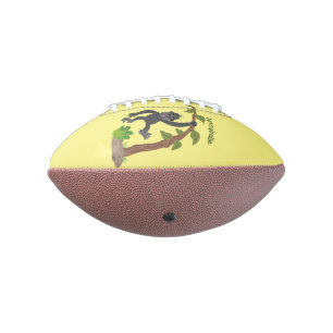 Niedliche Illustration des Baby Gorilla Cartoon Football