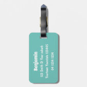 Niedliche Illustration des Baby Gorilla Cartoon Gepäckanhänger (Rückseite vertikal)