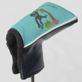 Niedliche Illustration des Baby Gorilla Cartoon Golf Headcover (3/4 Vorderseite)