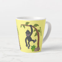 Niedliche Illustration des Baby Gorilla Cartoon