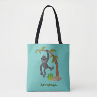 Niedliche Illustration des Baby Gorilla Cartoon