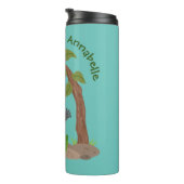 Niedliche Illustration des Baby Gorilla Cartoon Thermosbecher (Nach rechts gedreht)