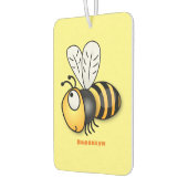 Niedliche Illustration des beglückten Cartoon Autolufterfrischer (Links)