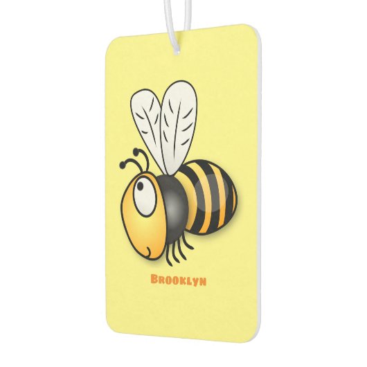 Niedliche Illustration des beglückten Cartoon Autolufterfrischer (Links)