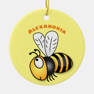 Niedliche Illustration des beglückten Cartoon Keramik Ornament