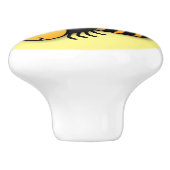 Niedliche Illustration des beglückten Cartoon Keramikknauf (Seitenansicht)