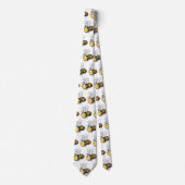 Niedliche Illustration des beglückten Cartoon Krawatte (Vorderseite)