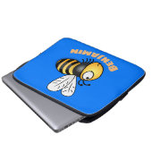 Niedliche Illustration des beglückten Cartoon Laptopschutzhülle (Vorne Knopf)