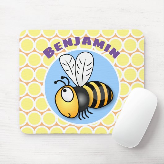 Niedliche Illustration des beglückten Cartoon Mousepad (Mit Mouse)