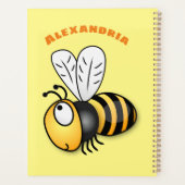 Niedliche Illustration des beglückten Cartoon Planer (Rückseite)