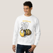 Niedliche Illustration des beglückten Cartoon Sweatshirt (Vorne ganz)