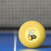 Niedliche Illustration des beglückten Cartoon Tischtennisball (Netto)