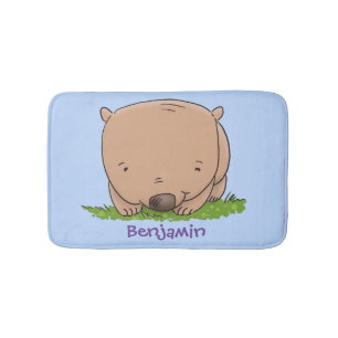 Niedliche Illustration des Cartoon Badematte